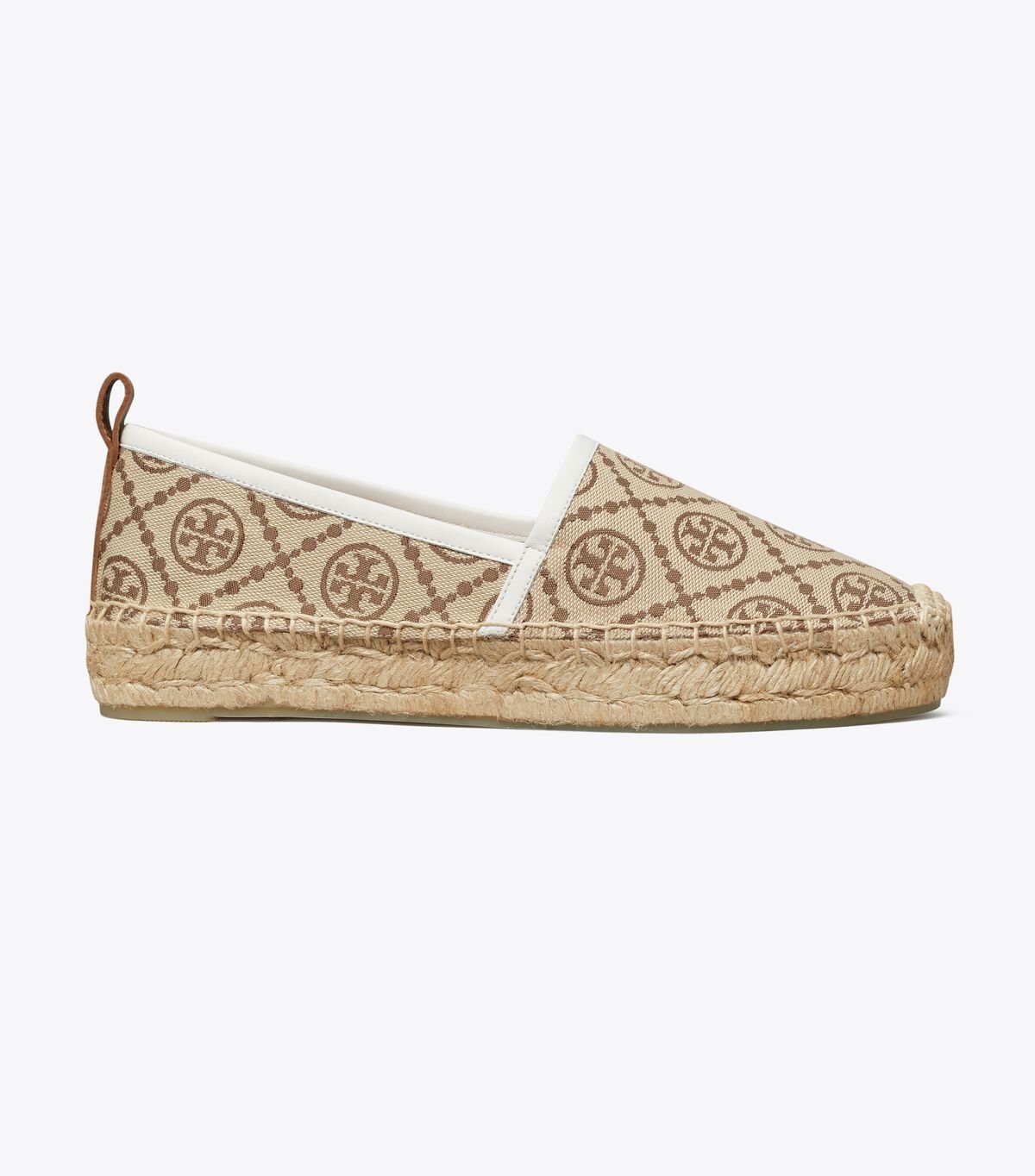 Women's Tory Burch T Monogram Platform Espadrille Beige | KAHECF-961 - Tory Burch Outlet Sale