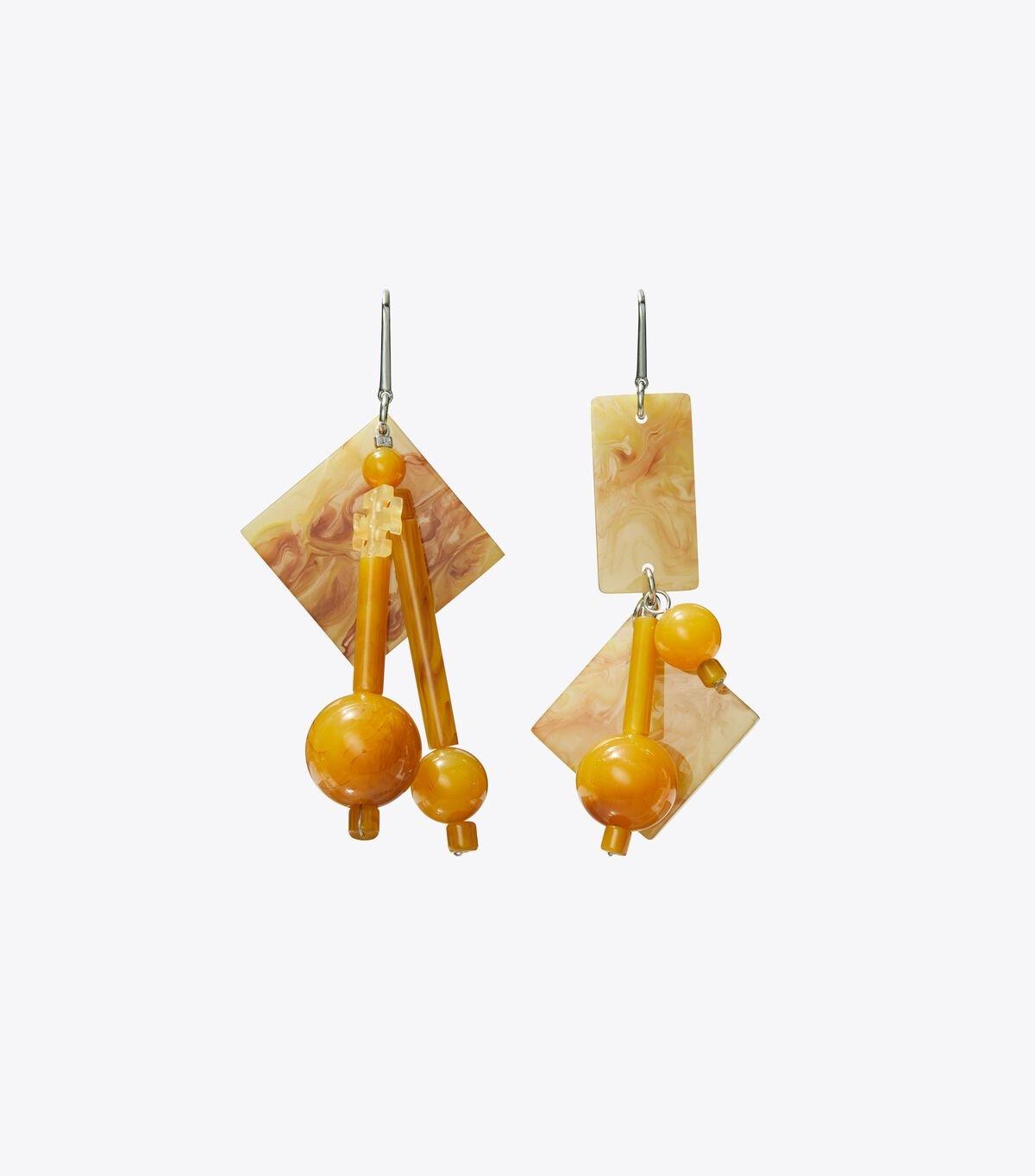 Women's Tory Burch Beaded Tassel Earrings Silver / Brown | BDSPKU-693 - Tory Burch Outlet Sale