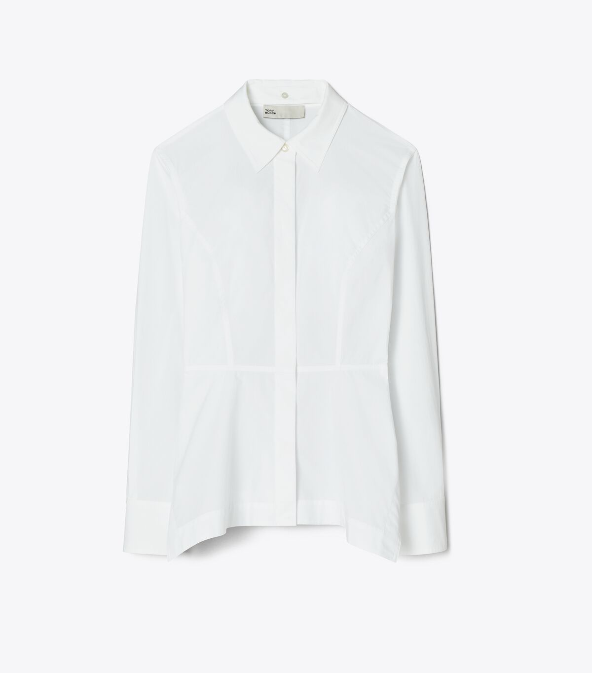 Women's Tory Burch Poplin Shirts White | MCZSBQ-210 - Tory Burch Outlet Sale