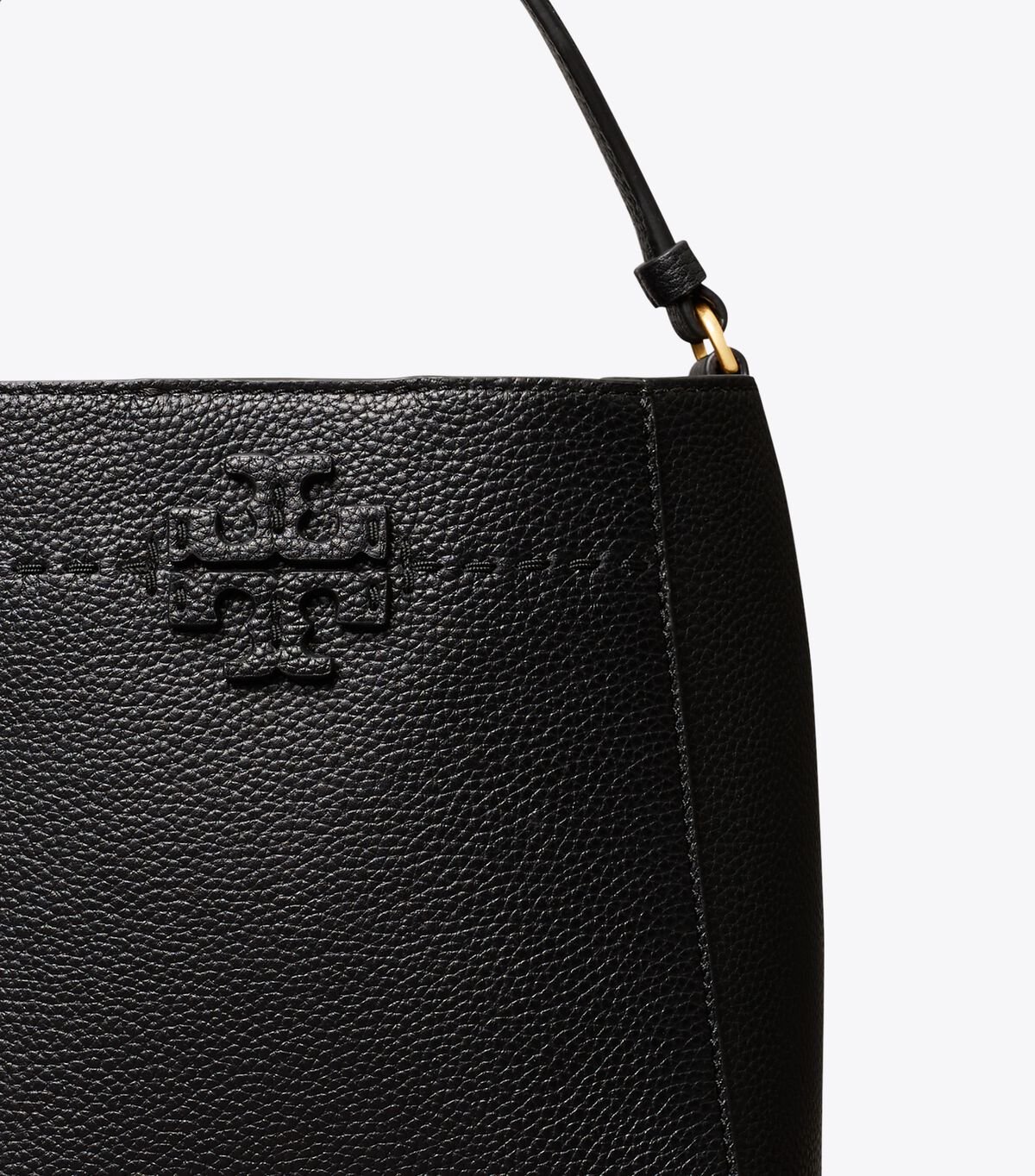 Women's Tory Burch Small Mcgraw Bucket Bags Black | TNJRME-974 - Tory Burch Outlet Sale