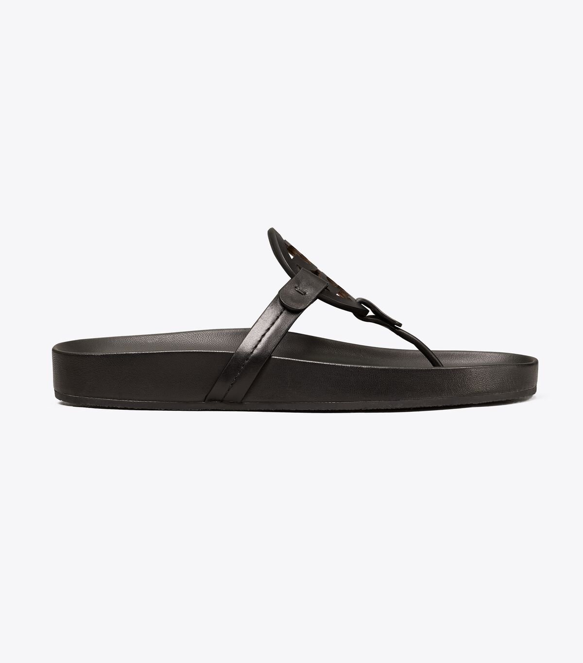 Women's Tory Burch Miller Cloud Sandals Black | XQKWZY-238 - Tory Burch Outlet Sale