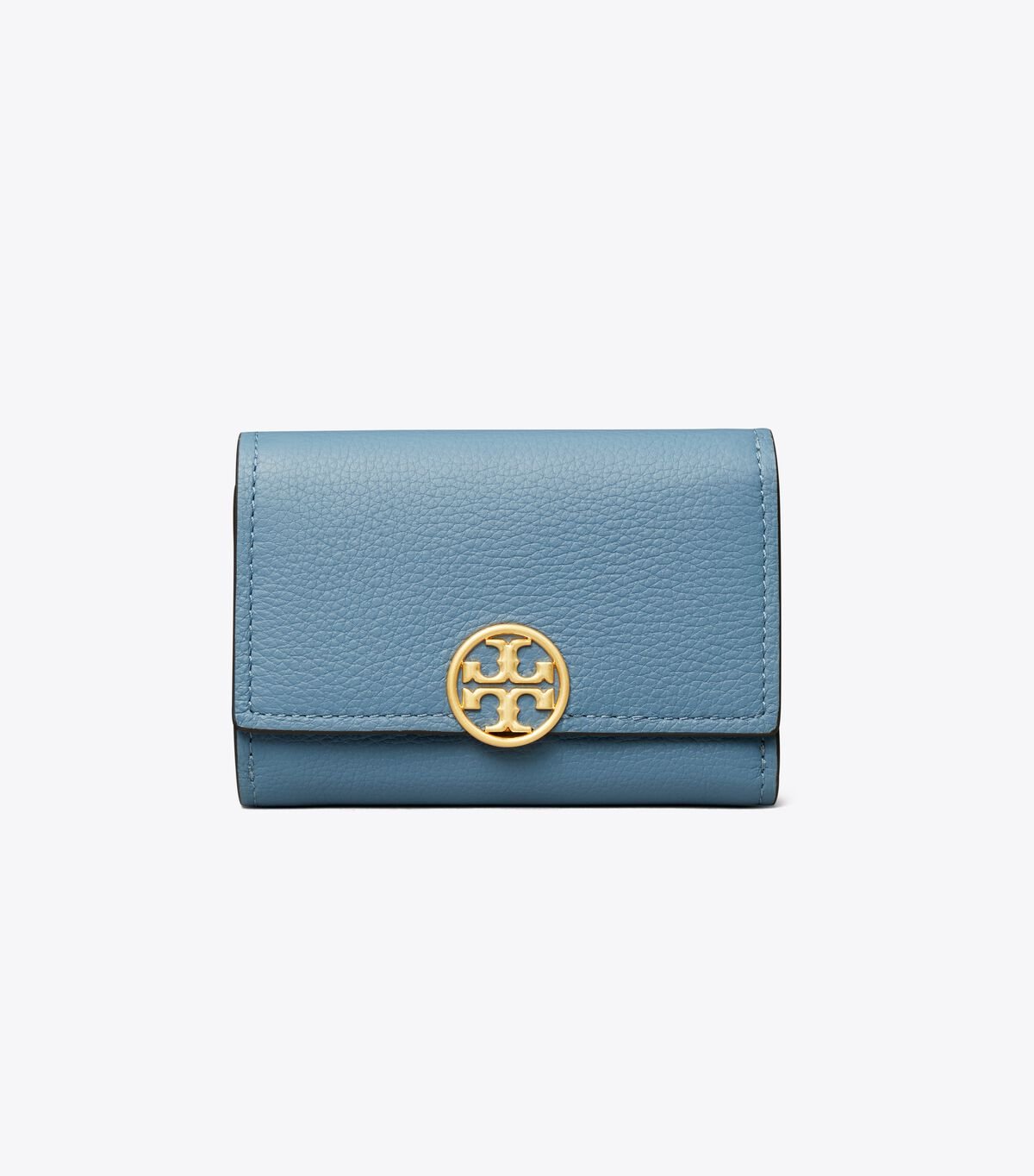 Women's Tory Burch Medium Miller Flap Wallets Blue | YEDAGB-952 - Tory Burch Outlet Sale