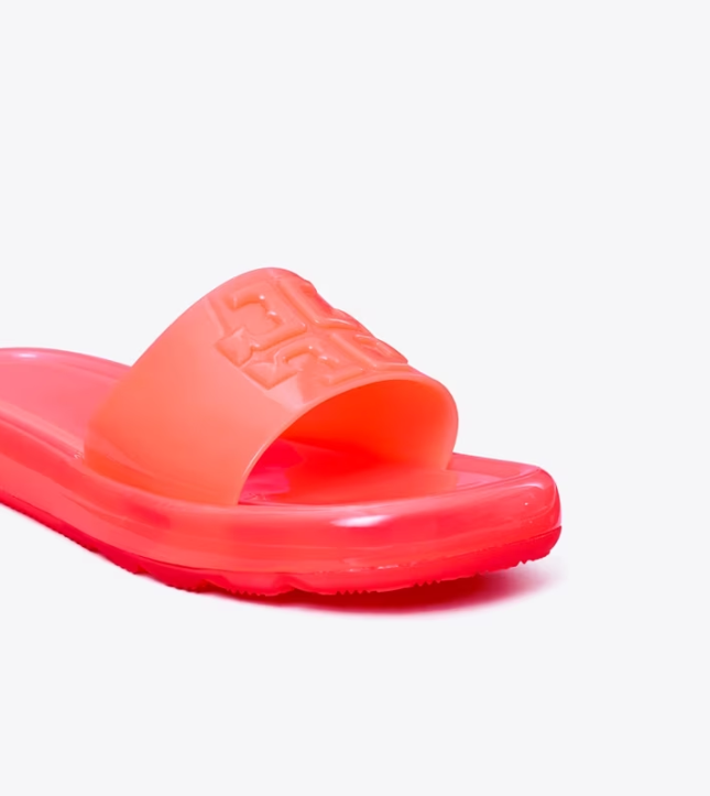 Women's Tory Burch Bubble Jelly Slides Pink | TSMDWO-231 - Tory Burch Outlet Sale