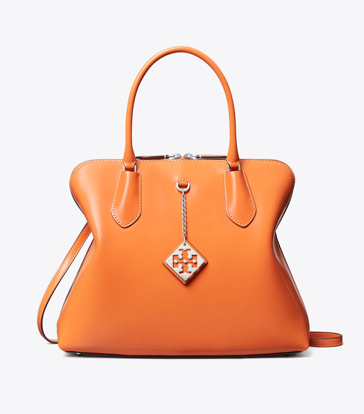 Women's Tory Burch Swing Satchel Tote Bags Orange | SBYIVM-468 - Tory Burch Outlet Sale