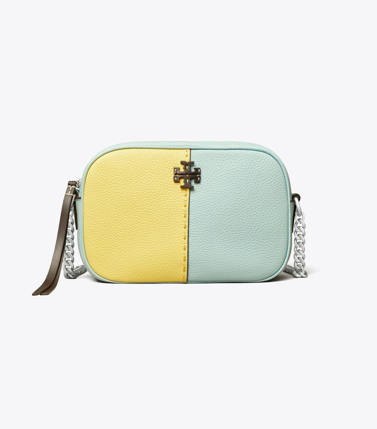 Women's Tory Burch Mcgraw Color-block Crossbody Bags Lemon | MTIWBO-376 - Tory Burch Outlet Sale