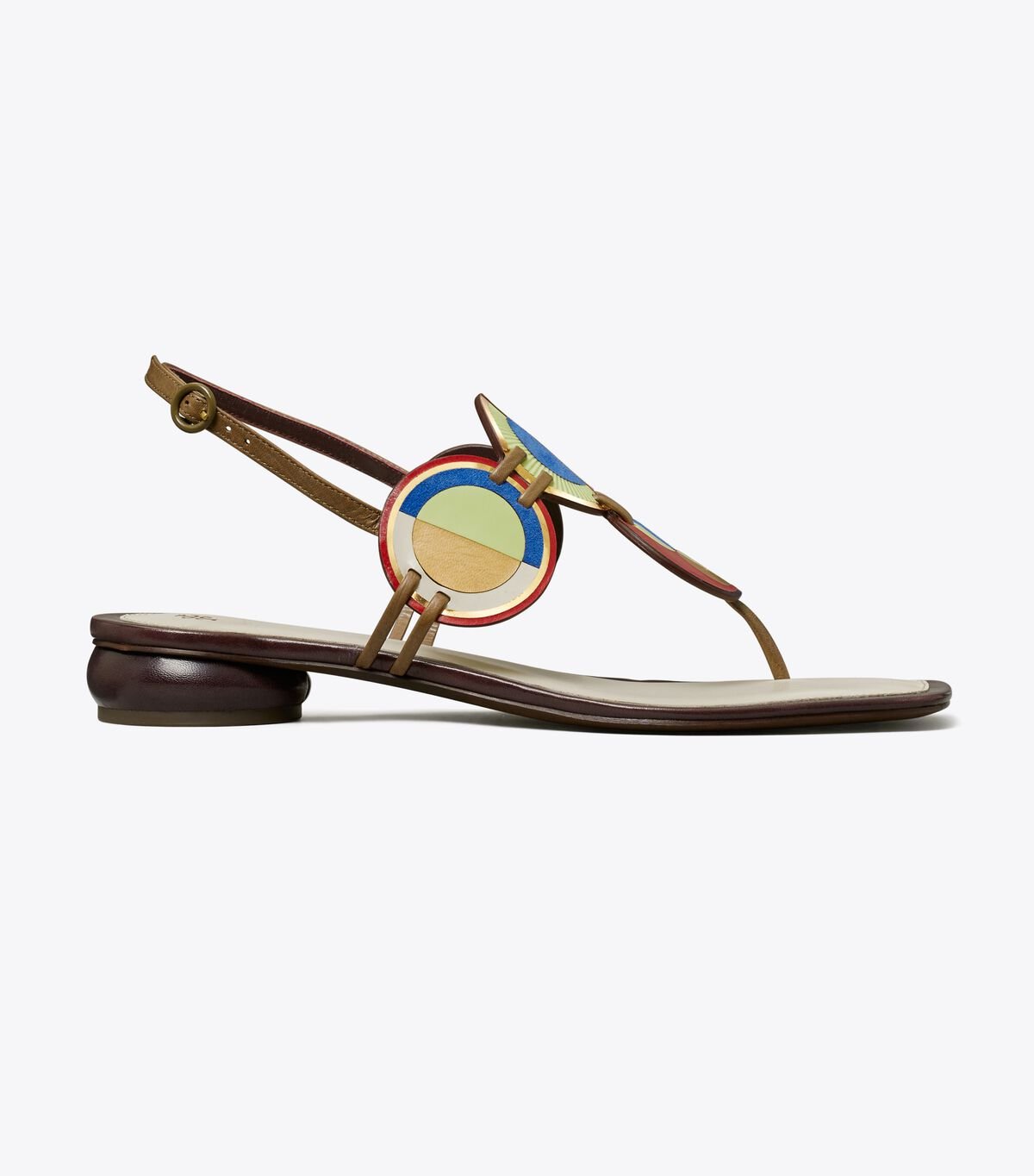 Women's Tory Burch Marquetry Disk Sandals Multicolor | QJWVXZ-683 - Tory Burch Outlet Sale