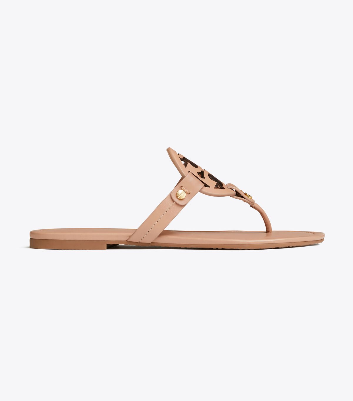 Women's Tory Burch Miller Leather Sandals Light Brown | BAHODZ-746 - Tory Burch Outlet Sale