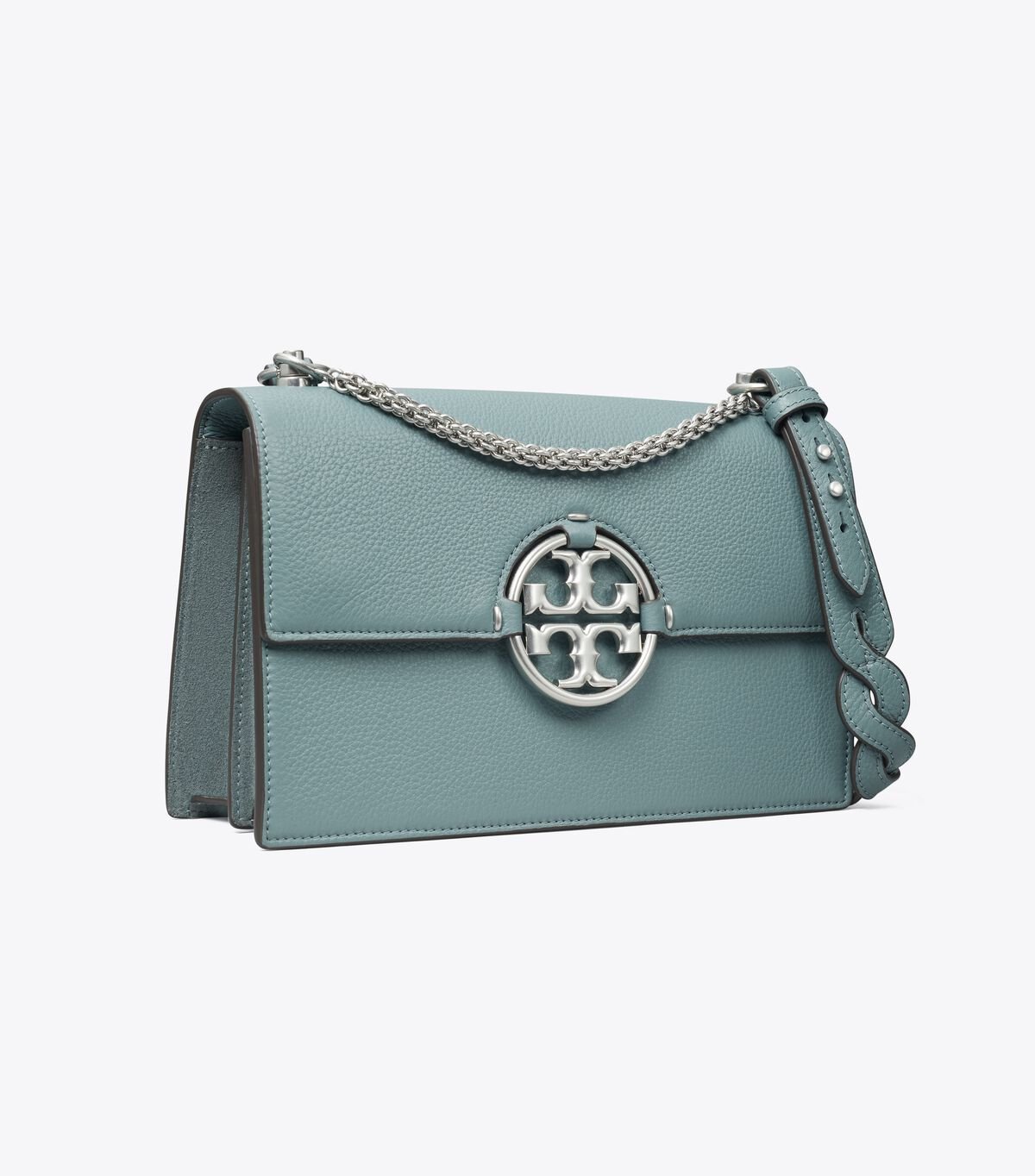 Women's Tory Burch Miller Shoulder Bags Blue | WCILOF-601 - Tory Burch Outlet Sale
