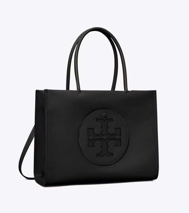 Women's Tory Burch Small Ella Bio Handbag Black | ZEPNQS-071 - Tory Burch Outlet Sale