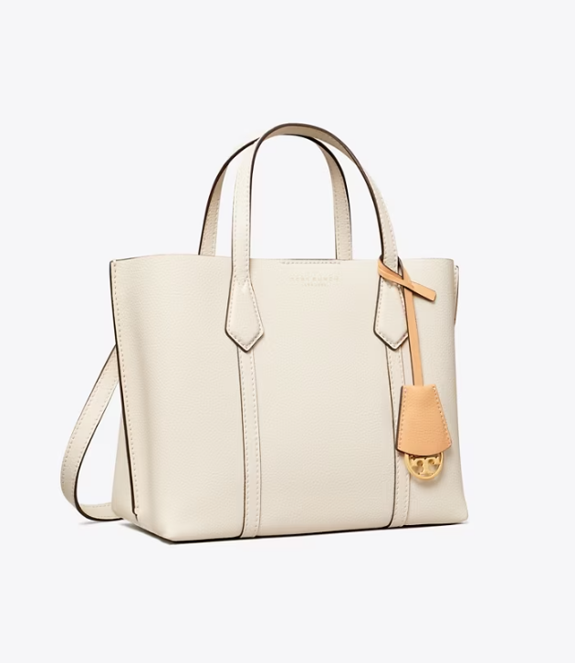 Women's Tory Burch Small Perry Triple-compartment Handbag White | WOCJSN-714 - Tory Burch Outlet Sale
