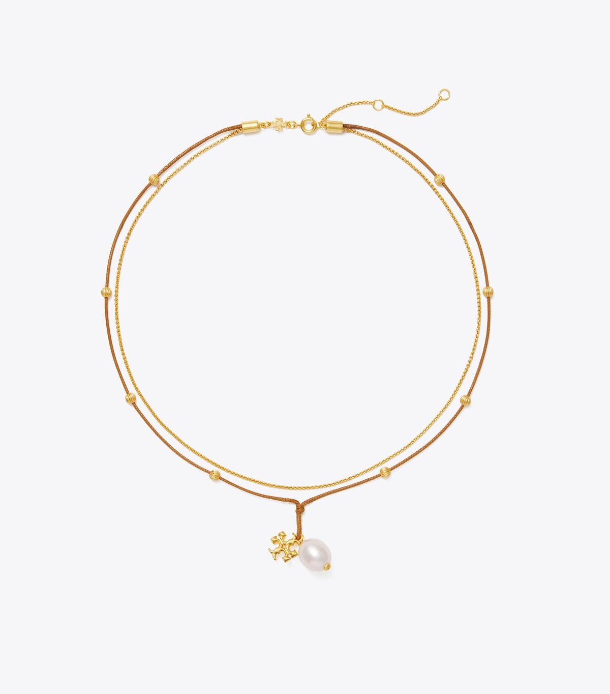 Women's Tory Burch Kira Pearl Pendant Necklace White | IHUYGF-325 - Tory Burch Outlet Sale