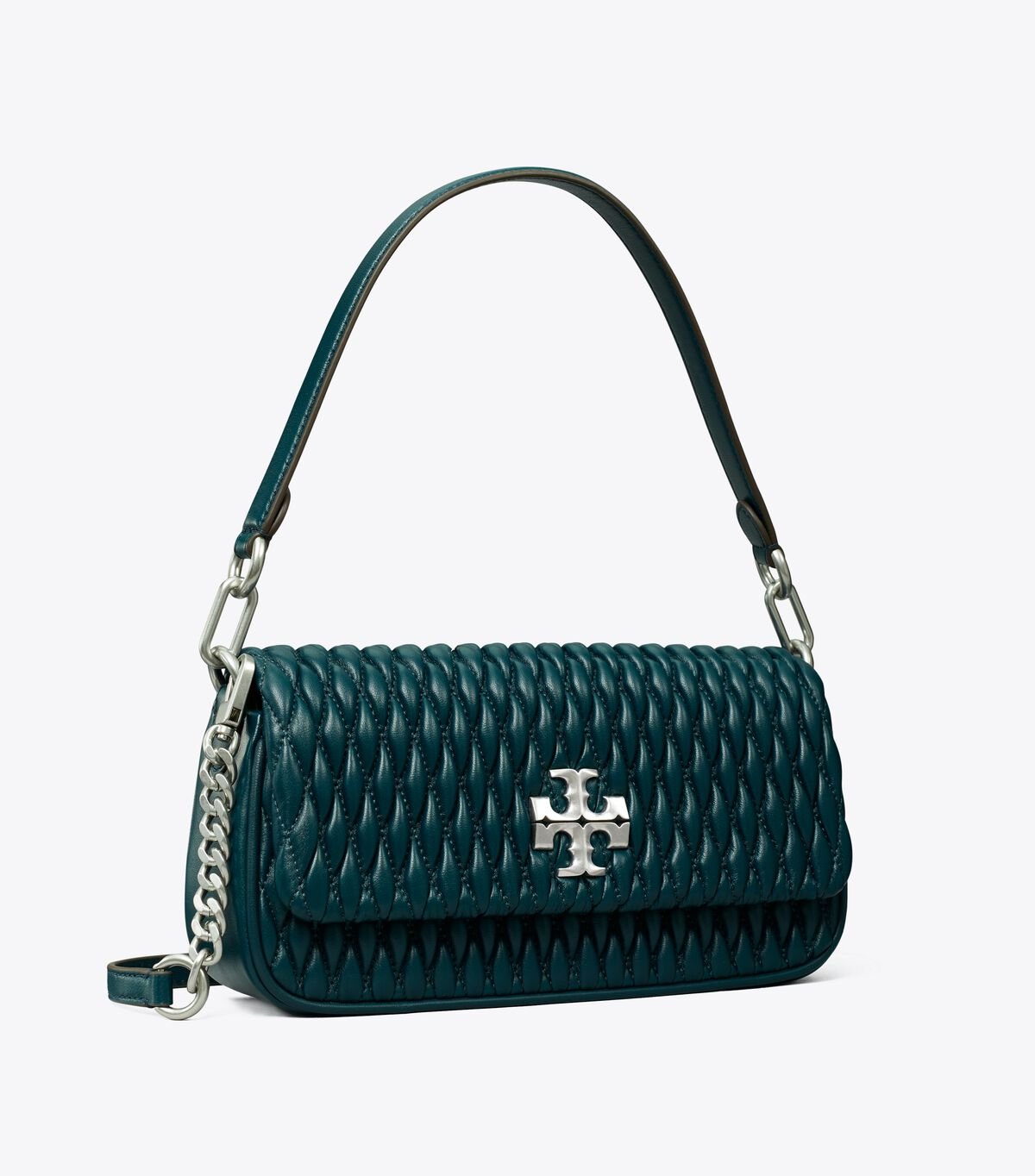 Women's Tory Burch Small Kira Ruched Flap Shoulder Bags Turquoise | LGQBMW-804 - Tory Burch Outlet Sale
