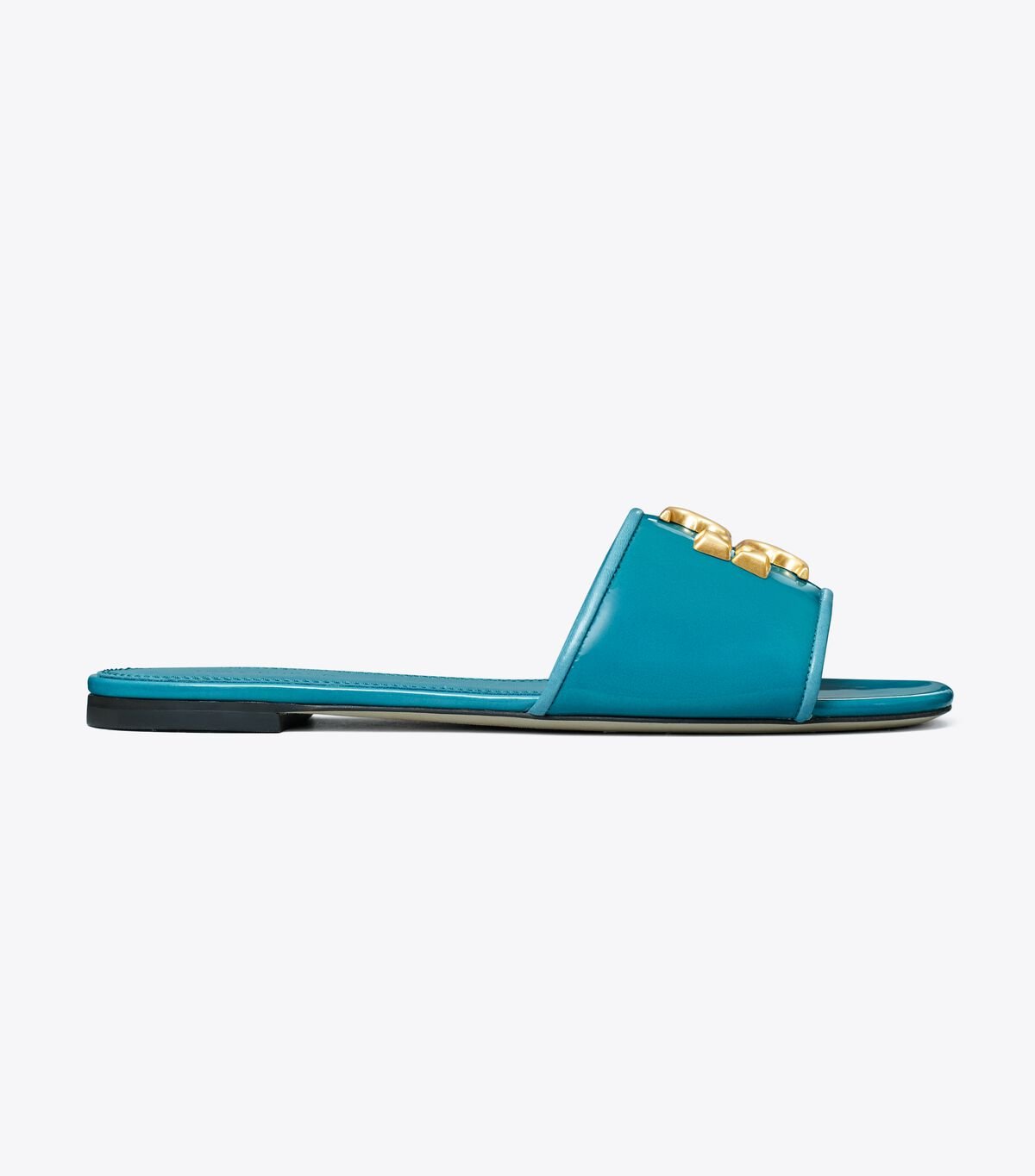 Women's Tory Burch Eleanor Slides Blue | VWKHLU-903 - Tory Burch Outlet Sale