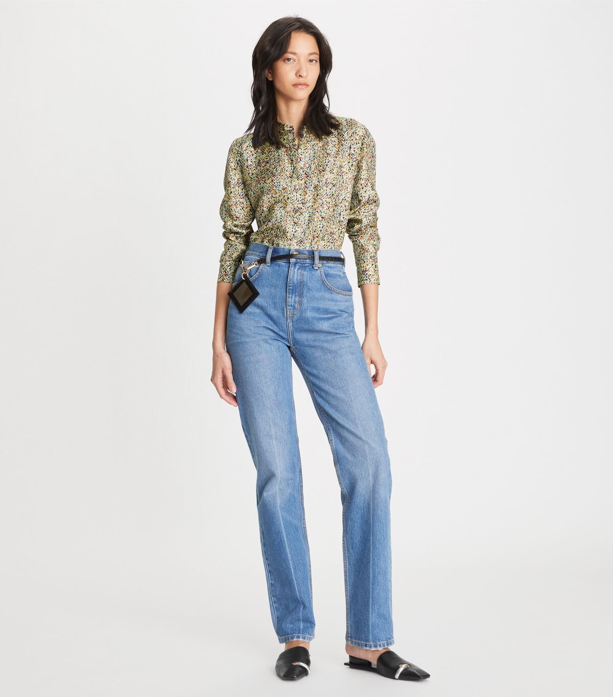 Women's Tory Burch Printed Silk Twill Shirts Multicolor | KEXPUN-985 - Tory Burch Outlet Sale