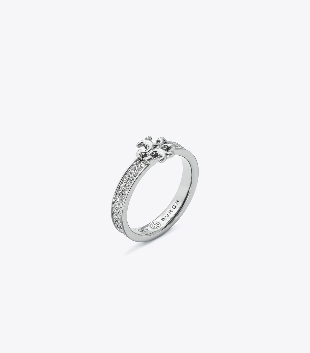 Women's Tory Burch Kira Pavé Enamel Ring Silver | VHGCST-381 - Tory Burch Outlet Sale