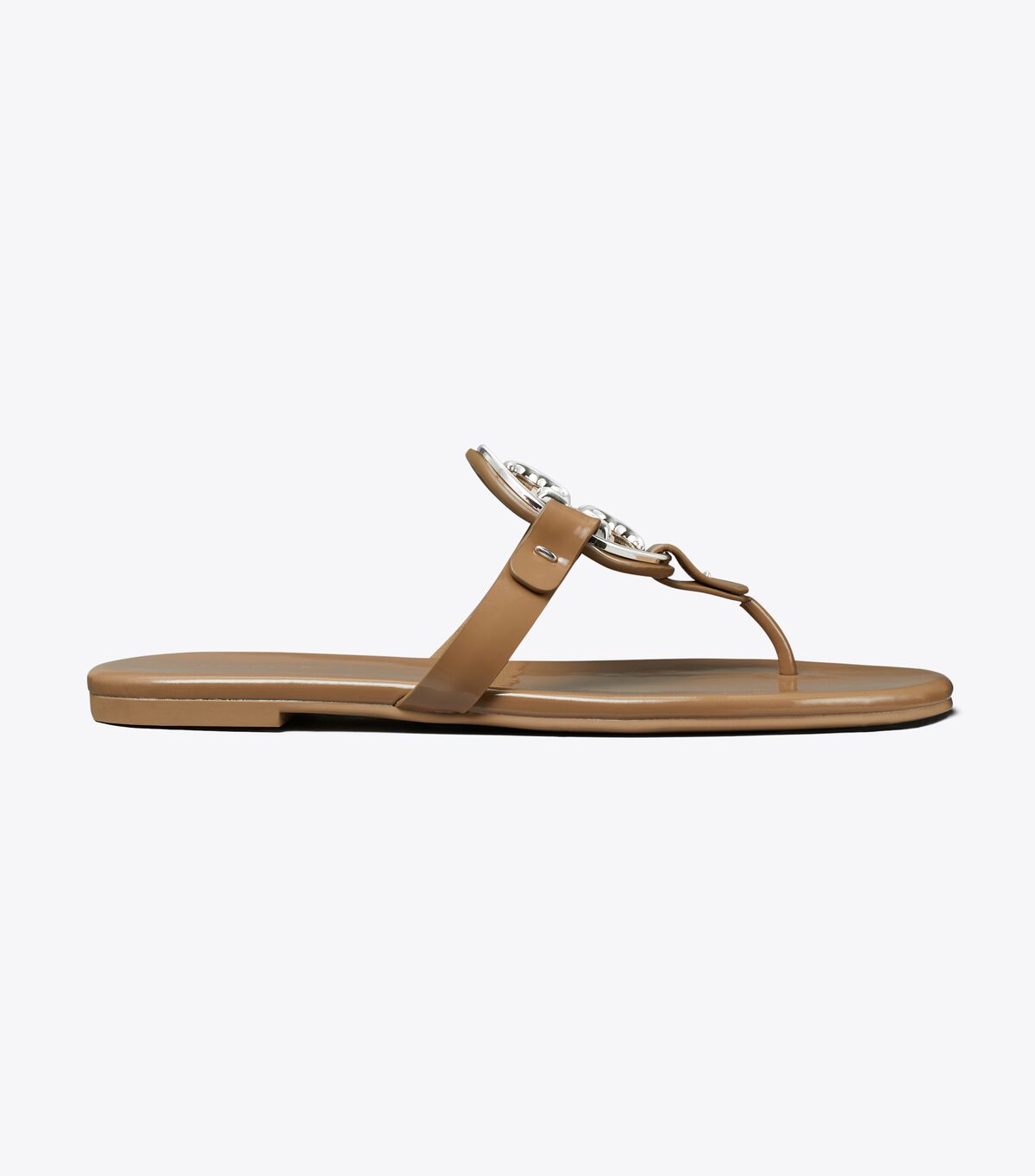 Women's Tory Burch Metal Miller Soft Sandals Brown | LRDSKC-876 - Tory Burch Outlet Sale