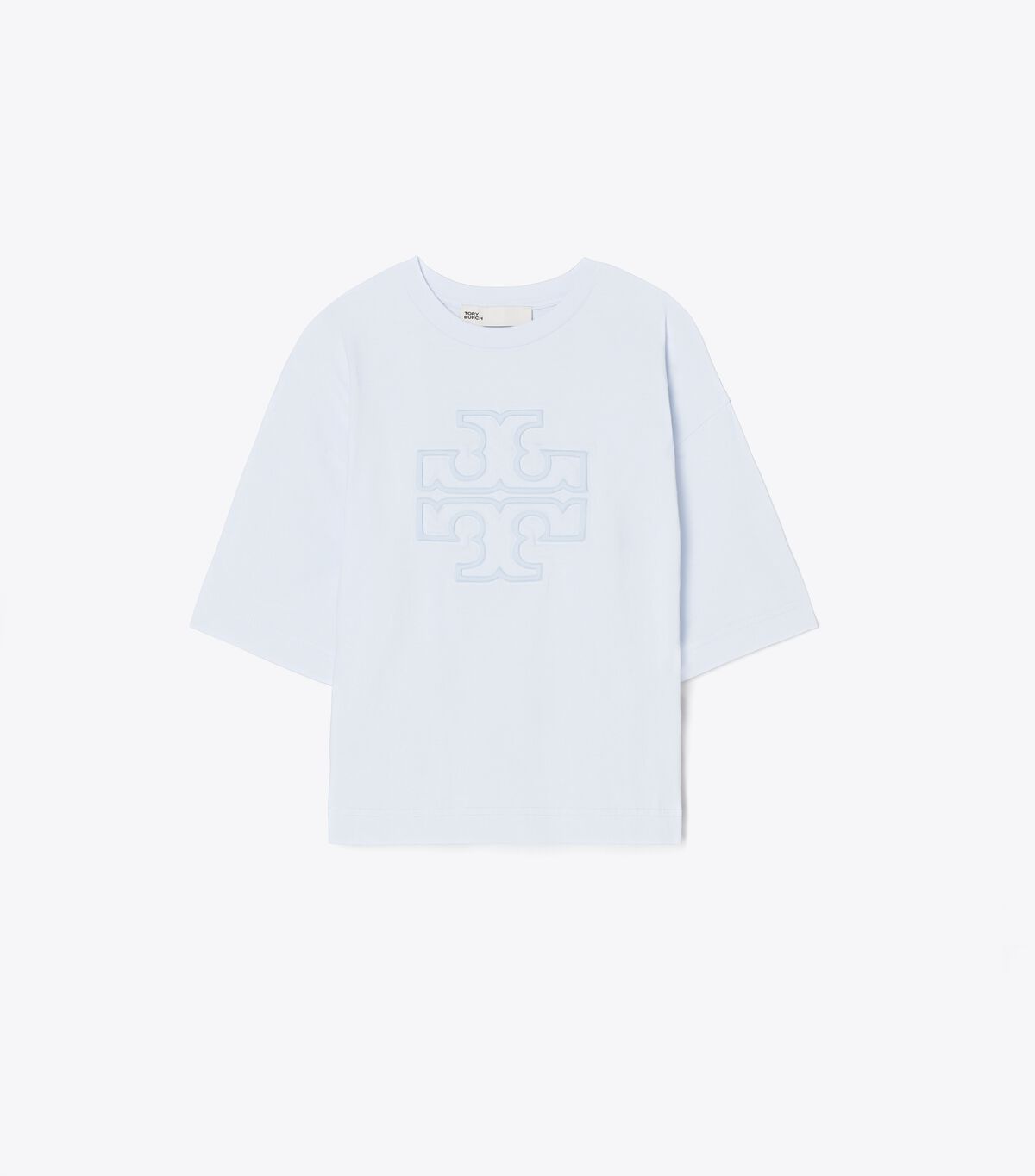 Women's Tory Burch Relaxed Logo T Shirts Blue | BKCHPZ-482 - Tory Burch Outlet Sale