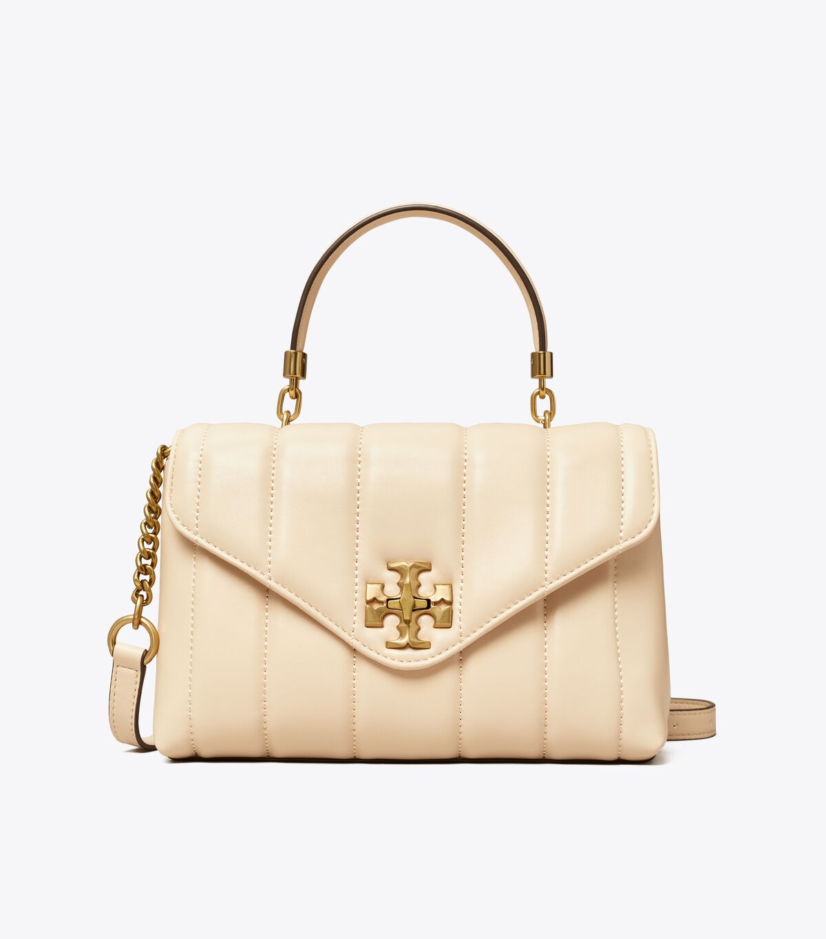 Women's Tory Burch Small Kira Quilted Satchel Bags Gold | VUXPGT-259 - Tory Burch Outlet Sale