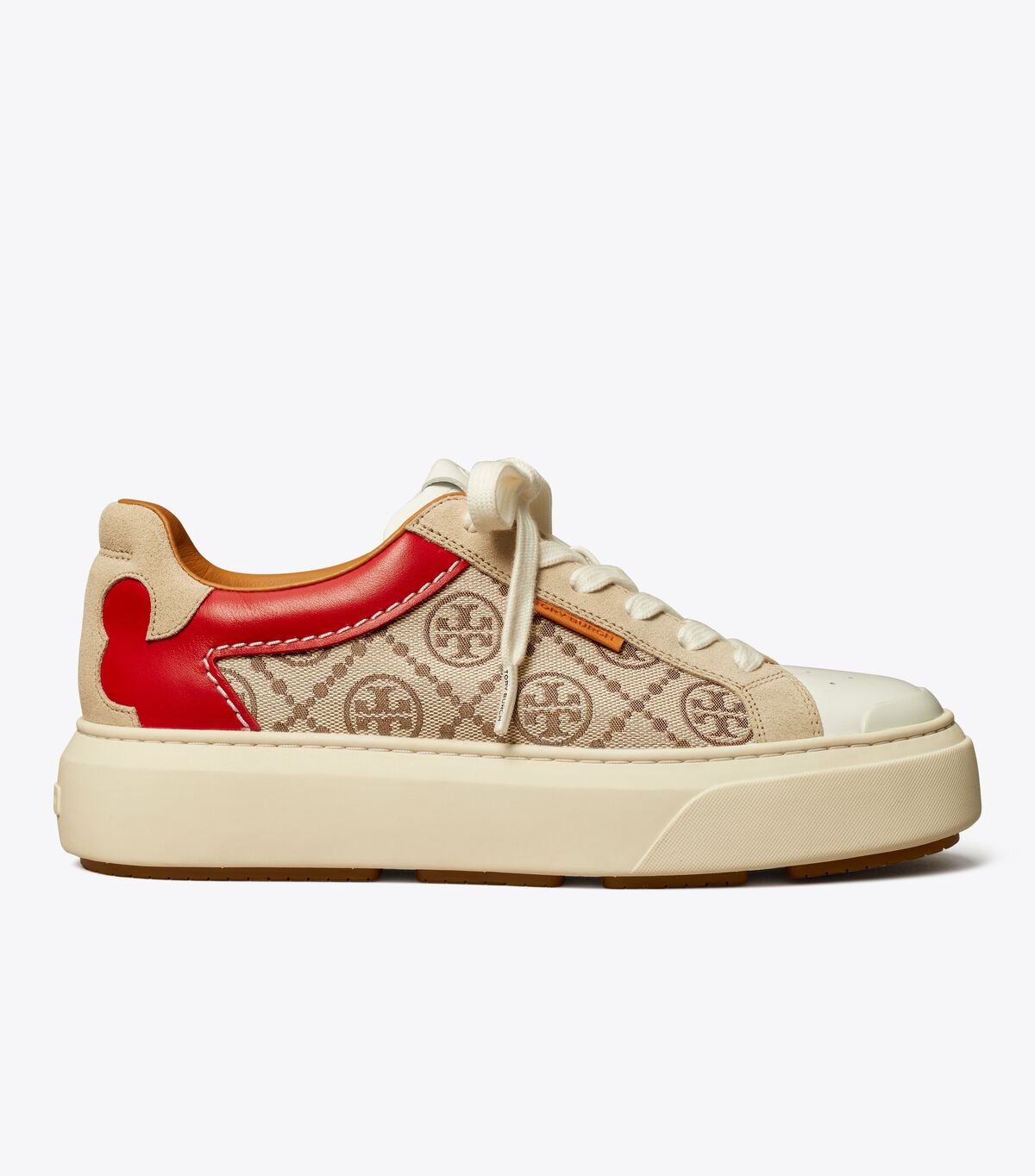 Women's Tory Burch T Monogram Ladybug Sneakers Beige | GRITZL-157 - Tory Burch Outlet Sale
