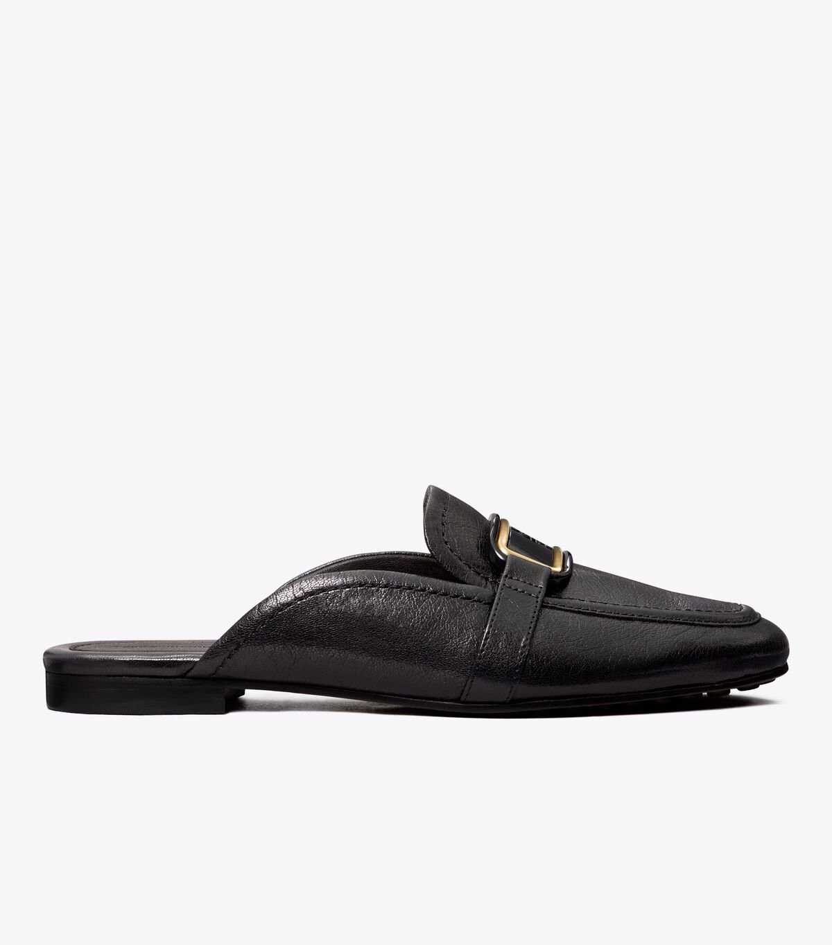 Women's Tory Burch Georgia Backless Loafers Black | ODBJKZ-951 - Tory Burch Outlet Sale