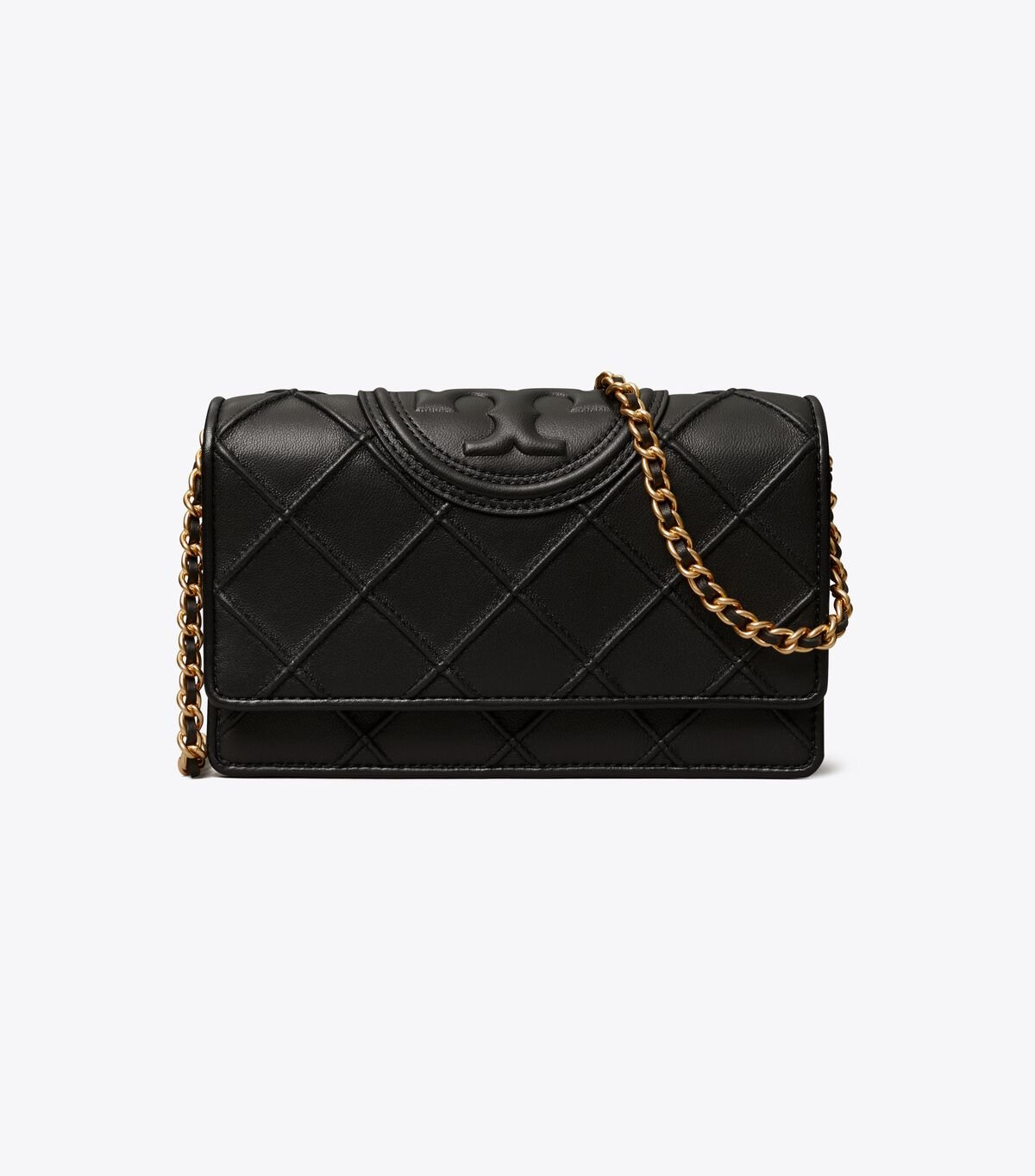 Women's Tory Burch Fleming Soft Chain Crossbody Bags Black | GOZVTD-291 - Tory Burch Outlet Sale