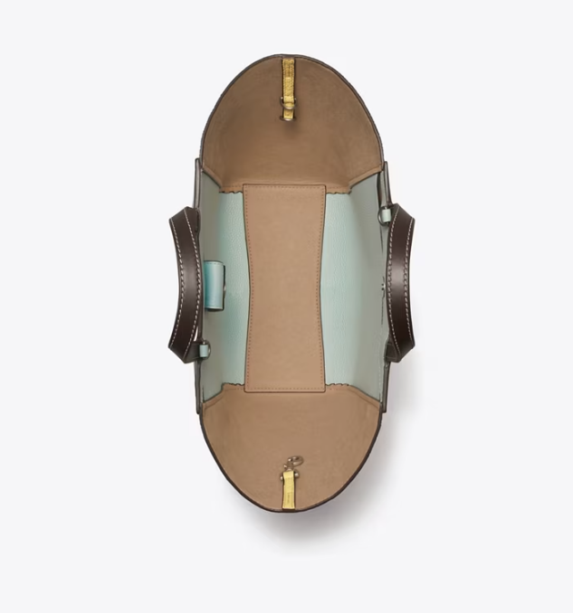 Women's Tory Burch Mcgraw Color-block Handbag Yellow / Green | VFJGSO-298 - Tory Burch Outlet Sale