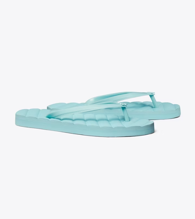 Women's Tory Burch Kira Flip Flops Light Blue | OYFPKC-137 - Tory Burch Outlet Sale