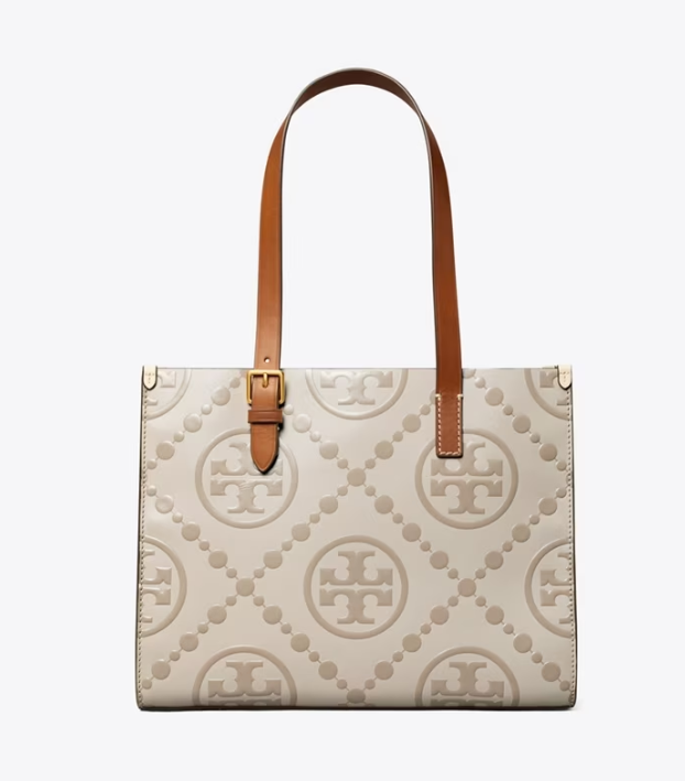 Women's Tory Burch Small T Monogram Contrast Embossed Handbag Grey | SLCVHO-945 - Tory Burch Outlet Sale