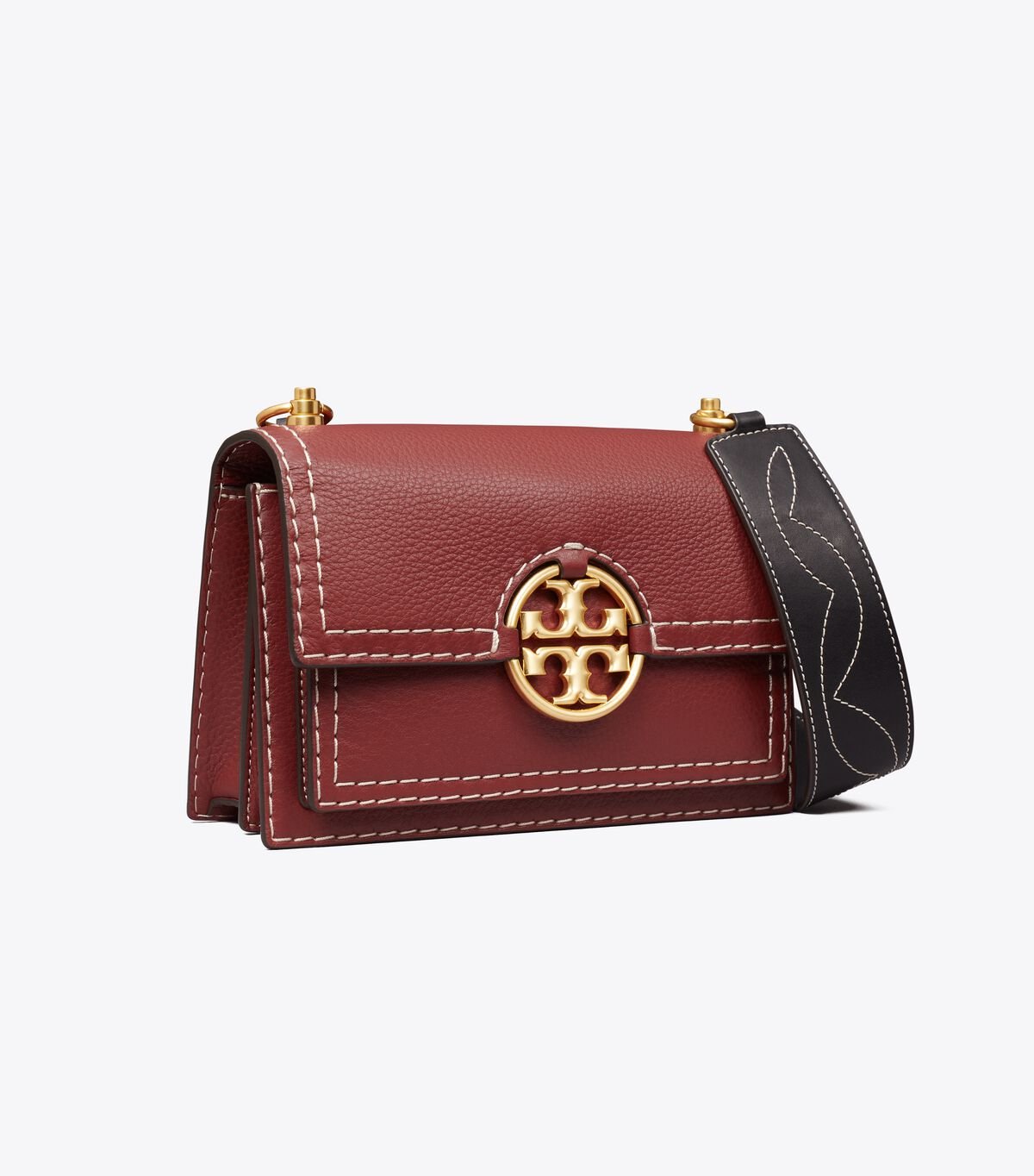 Women's Tory Burch Small Miller Western Flap Shoulder Bags Red | QTWHBE-497 - Tory Burch Outlet Sale