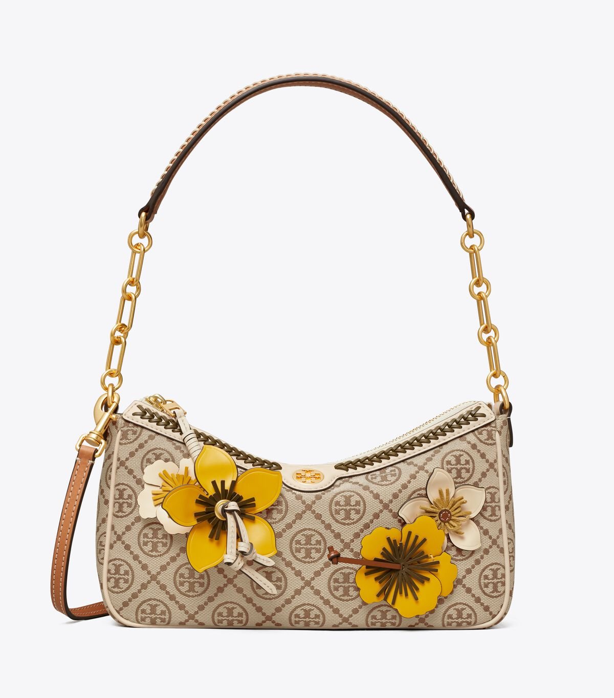 Women's Tory Burch T Monogram Braided Mini Bags Beige | MHZTQL-958 - Tory Burch Outlet Sale