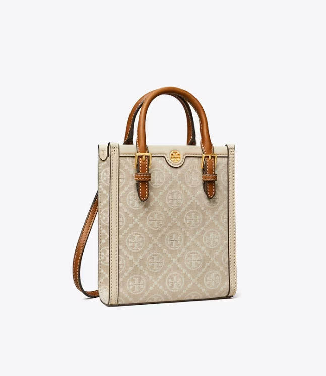 Women's Tory Burch Mini T Monogram Handbag Cream | BGVNSW-298 - Tory Burch Outlet Sale