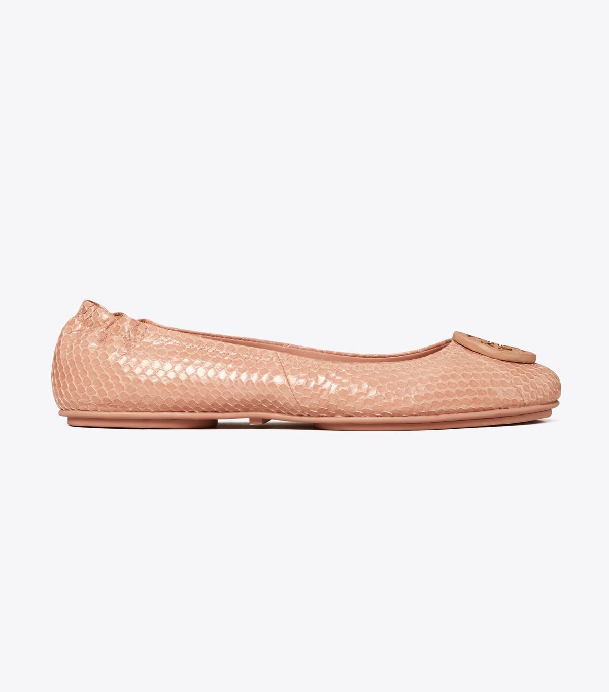 Women's Tory Burch Minnie Travel Ballet Flats Pink | IQCFKH-394 - Tory Burch Outlet Sale