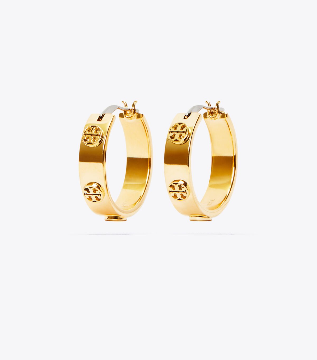 Women's Tory Burch Miller Stud Huggie Earrings Gold | XUVAWI-571 - Tory Burch Outlet Sale