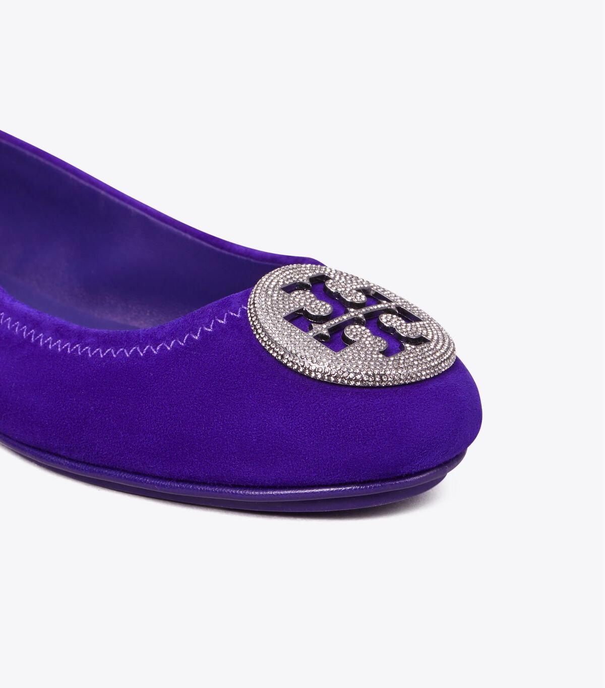 Women's Tory Burch Minnie Travel Ballet Flats Deep Purple | TSEWGQ-918 - Tory Burch Outlet Sale