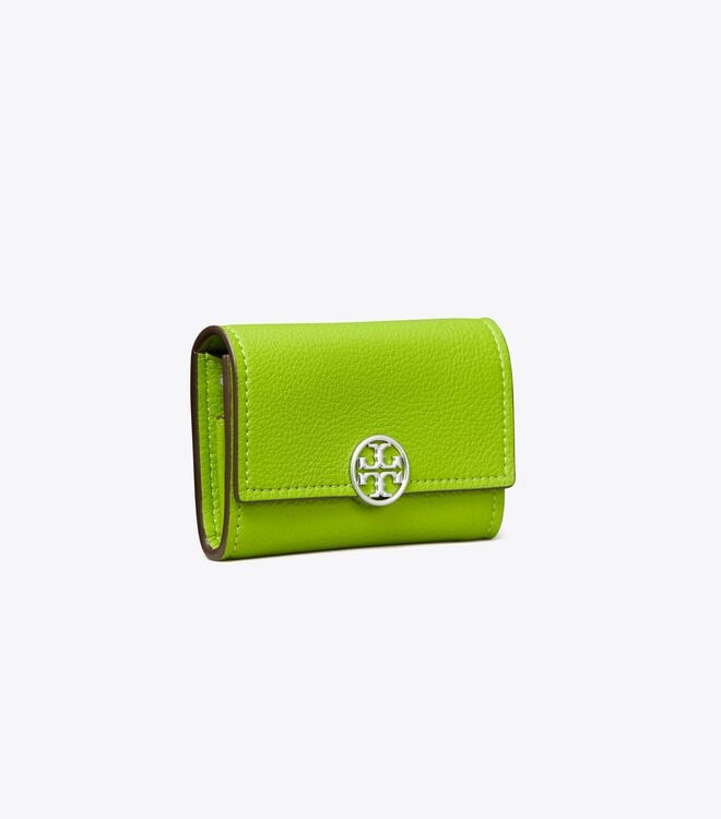 Women's Tory Burch Mini Miller Wallets Green | BXWHIF-524 - Tory Burch Outlet Sale