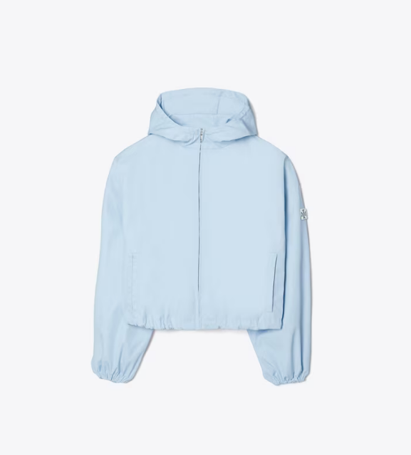 Women's Tory Burch Double-faced Canvas Cropped Jackets Azure | JVAWQN-318 - Tory Burch Outlet Sale