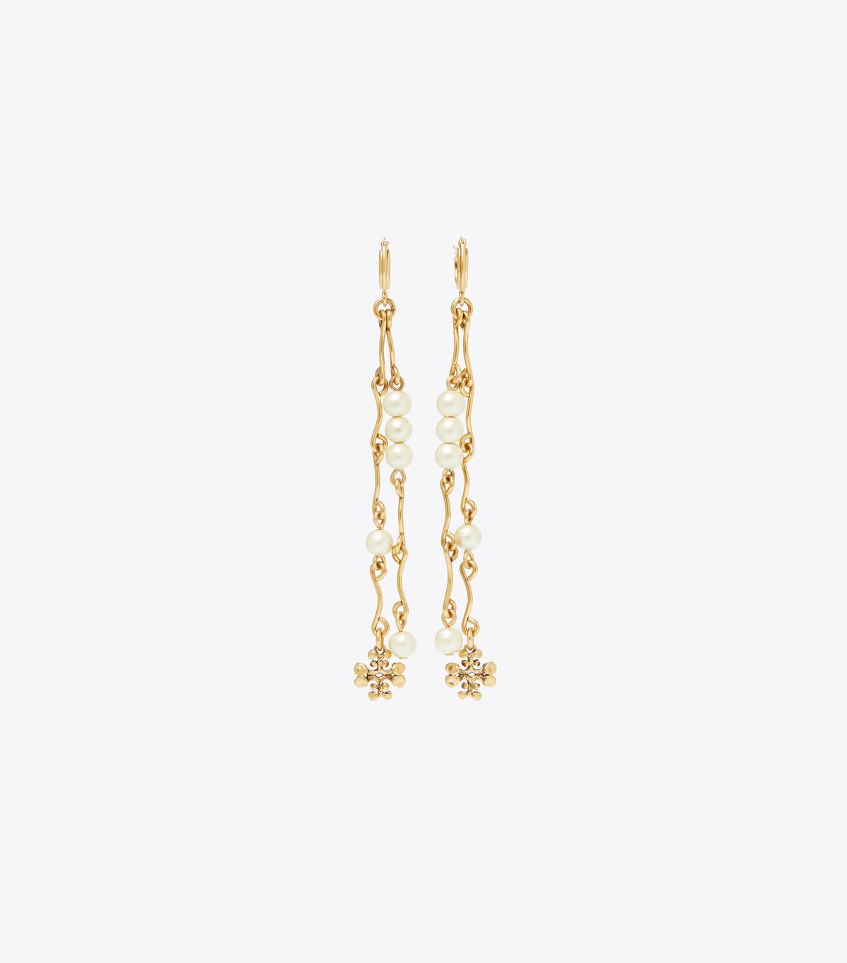 Women's Tory Burch Brutalist Linear Earrings Gold | LQUSER-534 - Tory Burch Outlet Sale