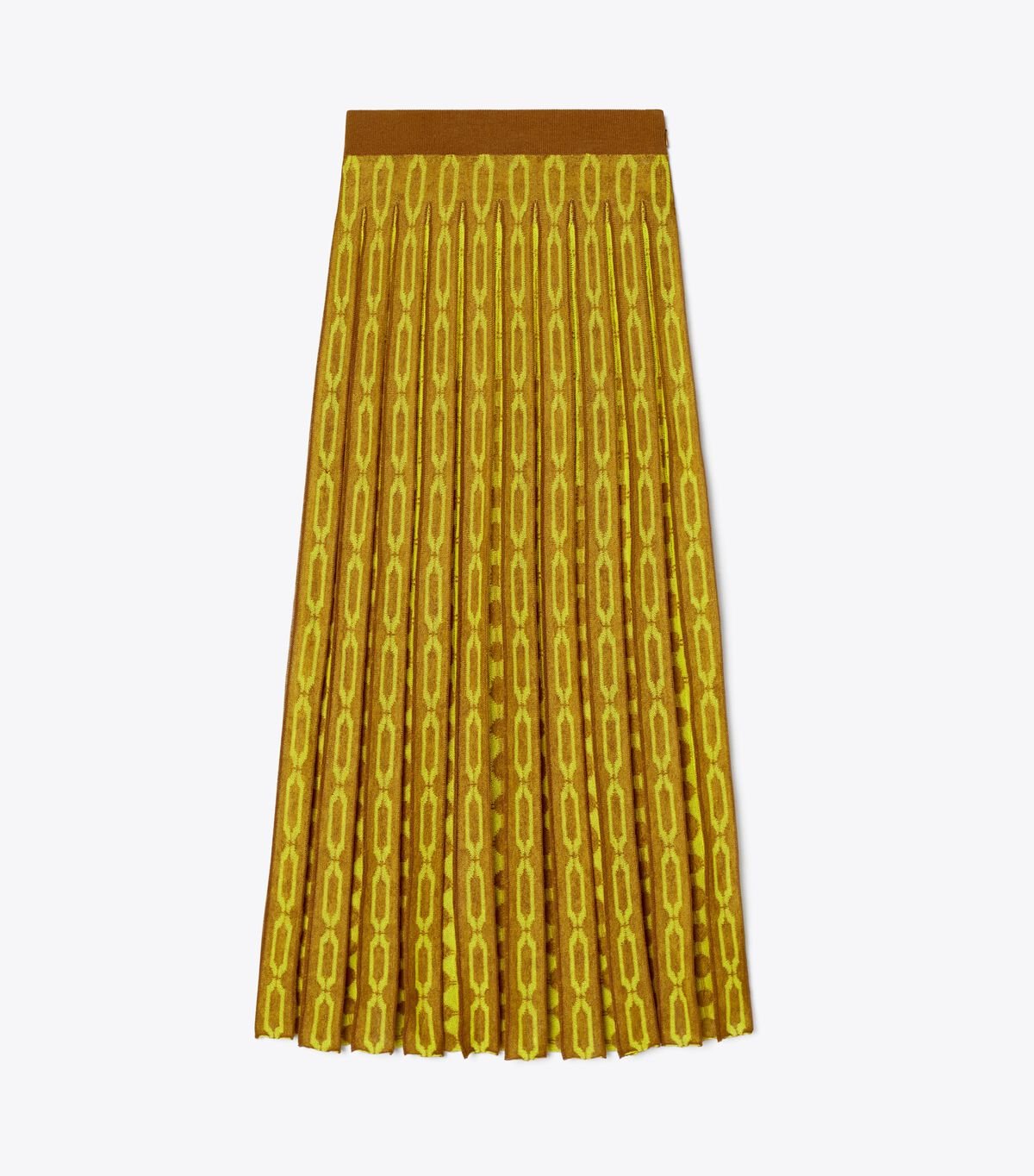 Women's Tory Burch Knit Jacquard Skirts Dark Yellow | LXSKTD-065 - Tory Burch Outlet Sale