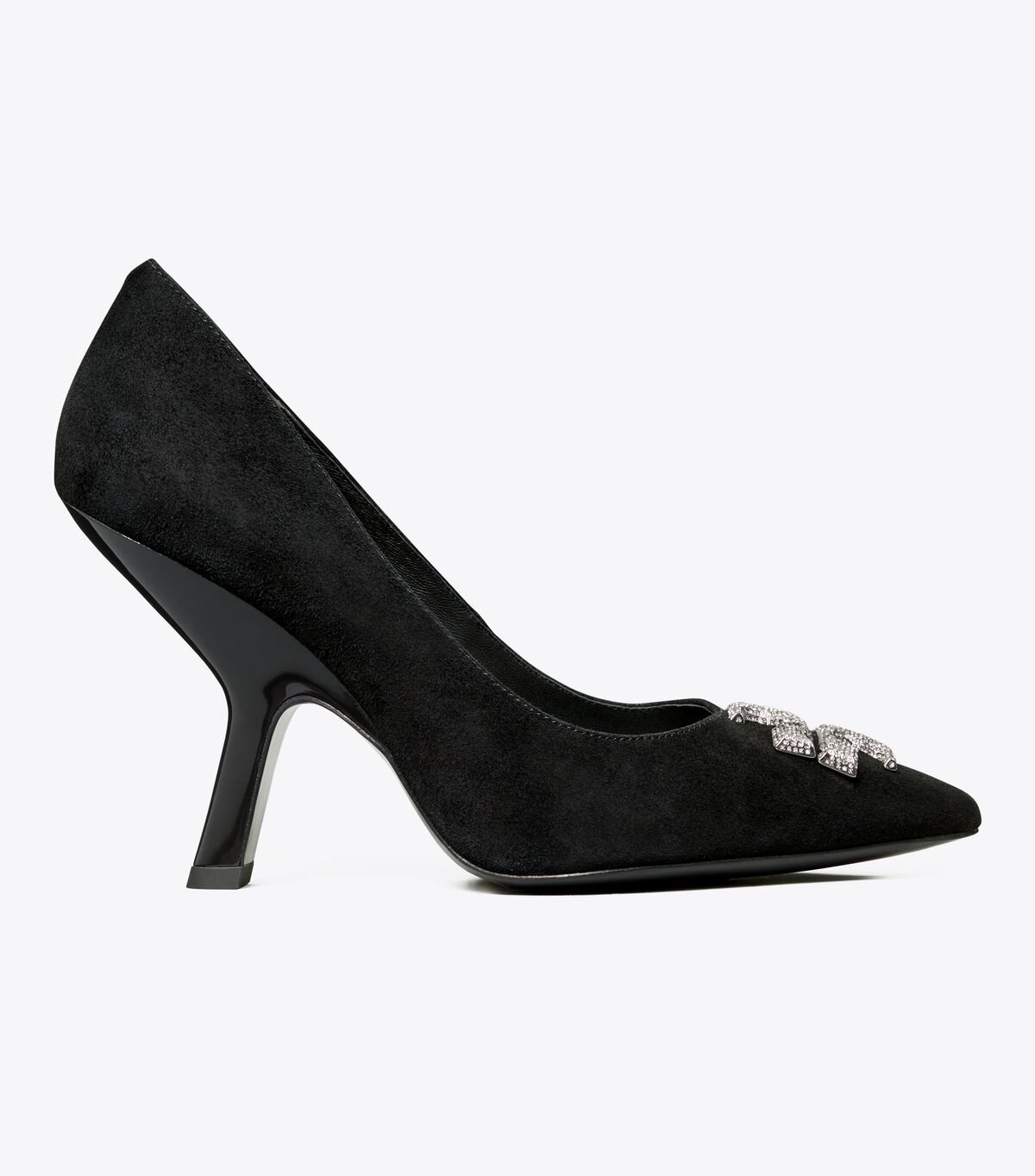 Women's Tory Burch Eleanor Pavé Pumps Black | XSTQHV-834 - Tory Burch Outlet Sale