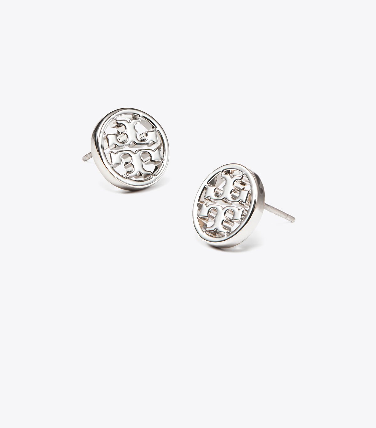 Women's Tory Burch Miller Stud Earrings Silver | GEWKBF-481 - Tory Burch Outlet Sale