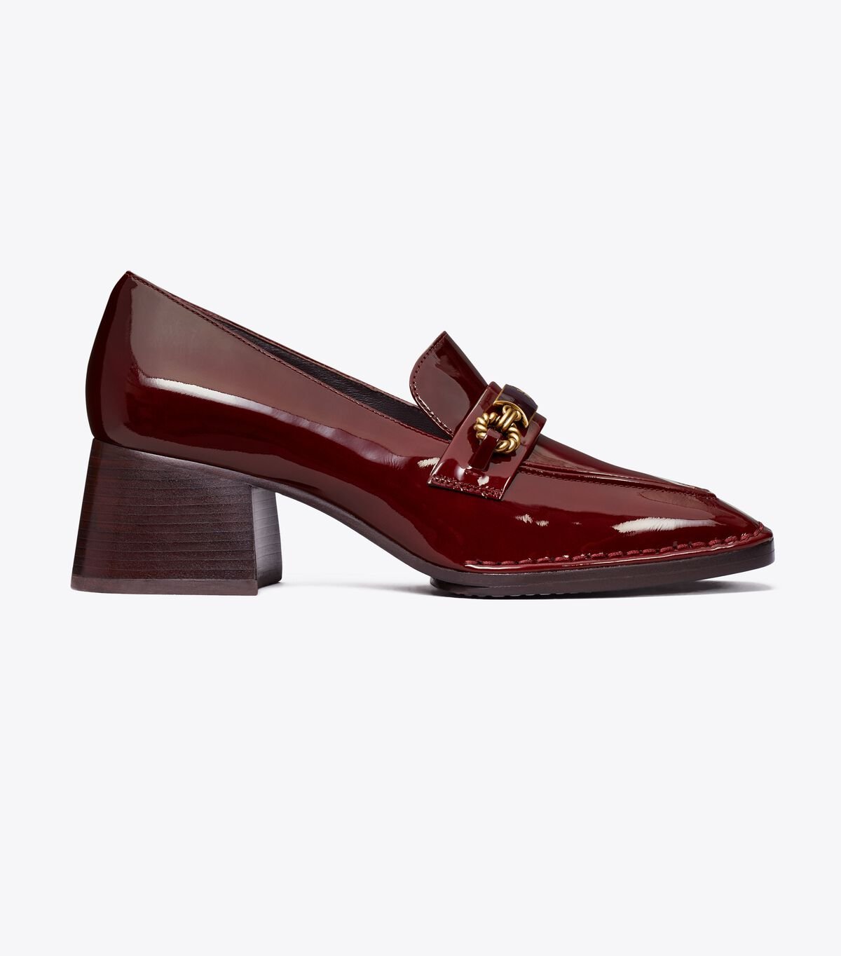 Women's Tory Burch Perrine Heel Loafers Burgundy | AQLEDI-397 - Tory Burch Outlet Sale