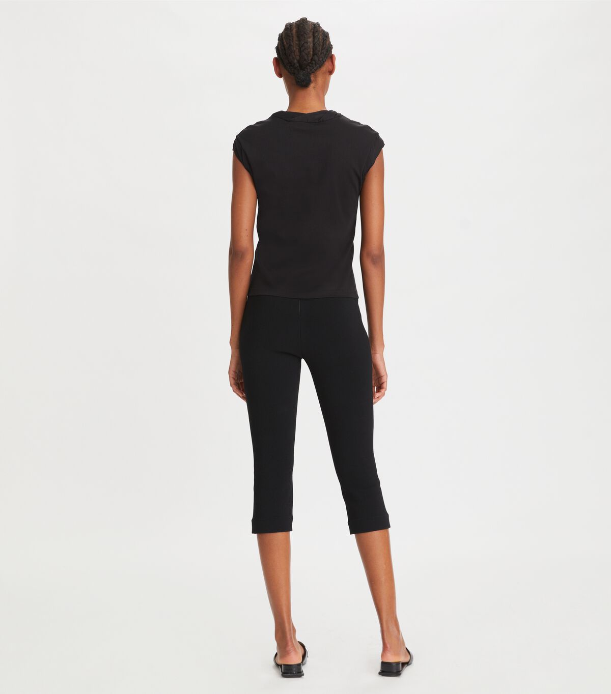 Women's Tory Burch Crepe Cropped Pants Black | XJTWIK-268 - Tory Burch Outlet Sale