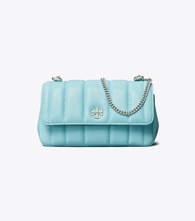 Women's Tory Burch Mini Kira Flap Shoulder Bags Light Blue | KDQYEG-095 - Tory Burch Outlet Sale