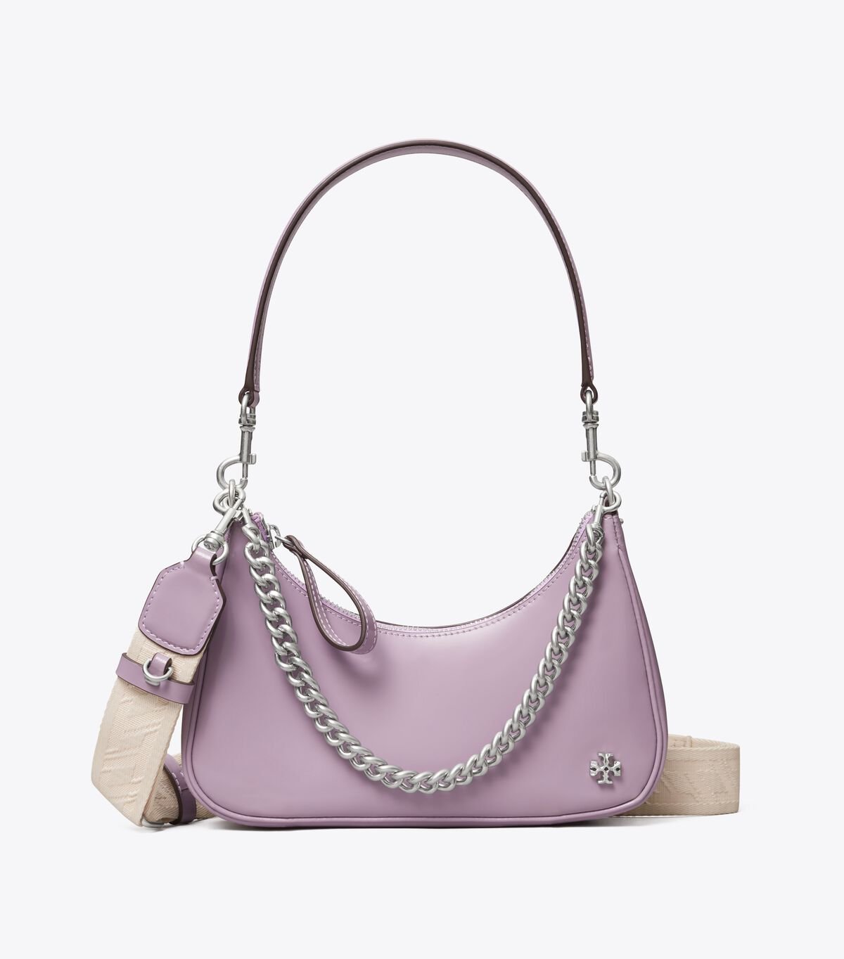 Women's Tory Burch Small 151 Mercer Spazzolato Shoulder Bags Purple | OZTJFG-421 - Tory Burch Outlet Sale