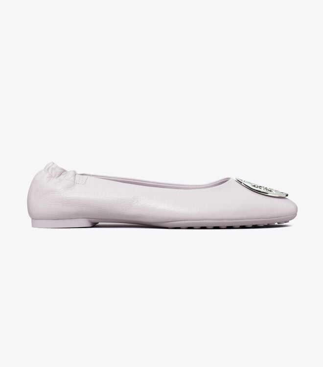 Women's Tory Burch Claire Ballet Flats Lavender | GEBTHY-405 - Tory Burch Outlet Sale