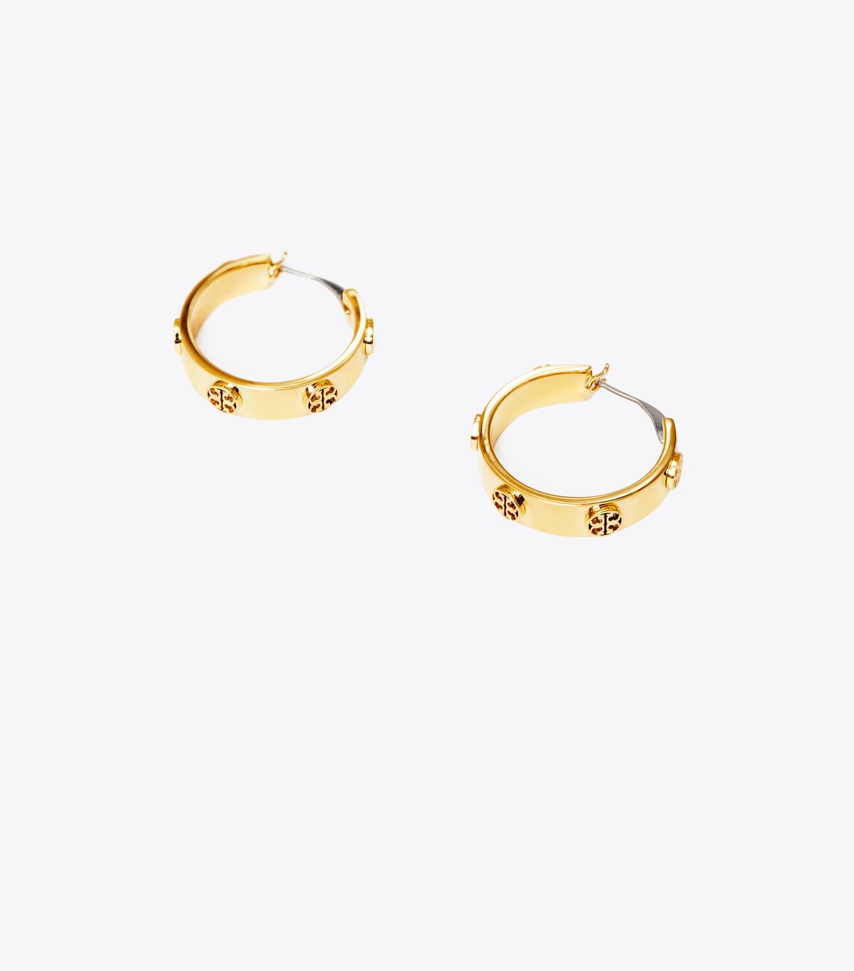 Women's Tory Burch Miller Stud Huggie Earrings Gold | XUVAWI-571 - Tory Burch Outlet Sale