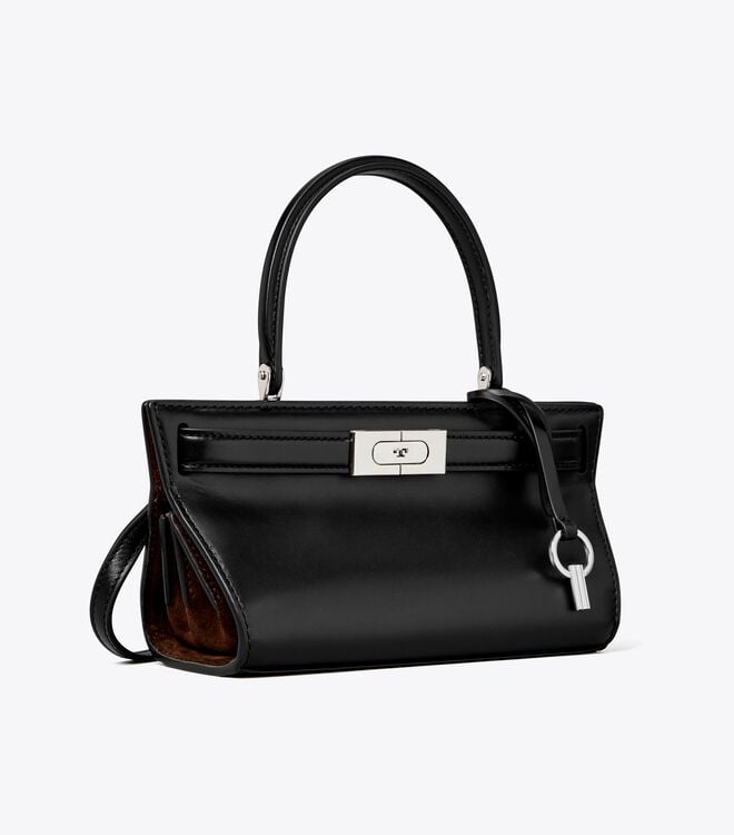 Women's Tory Burch Petite Lee Radziwill Crossbody Bags Black | MDJQTS-235 - Tory Burch Outlet Sale