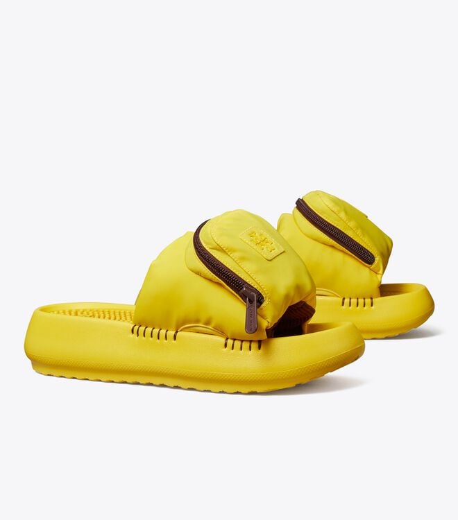 Women's Tory Burch Pocket Sport Slides Purple | JUEGBD-397 - Tory Burch Outlet Sale