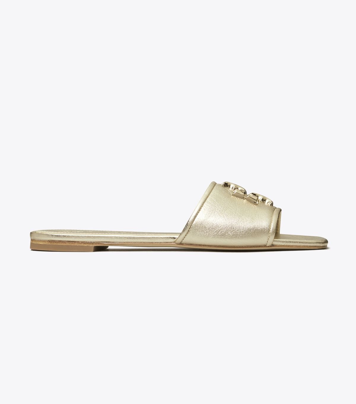 Women's Tory Burch Eleanor, C-width Slides Gold | XNDCOW-610 - Tory Burch Outlet Sale
