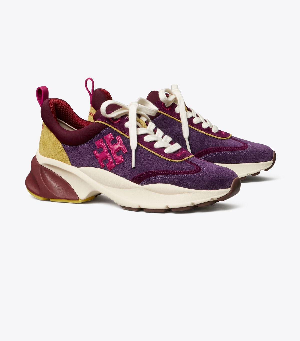 Women's Tory Burch Good Luck Sneakers Purple | FSUQVA-291 - Tory Burch Outlet Sale
